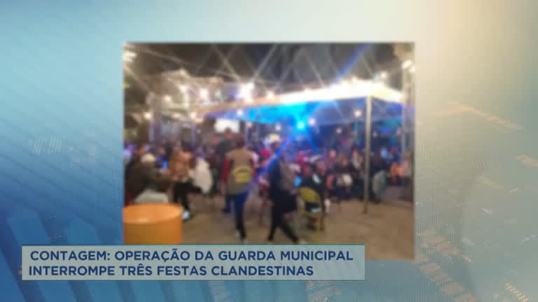 Vídeo: Polícia encerra 3 festas clandestinas com centenas de pessoas