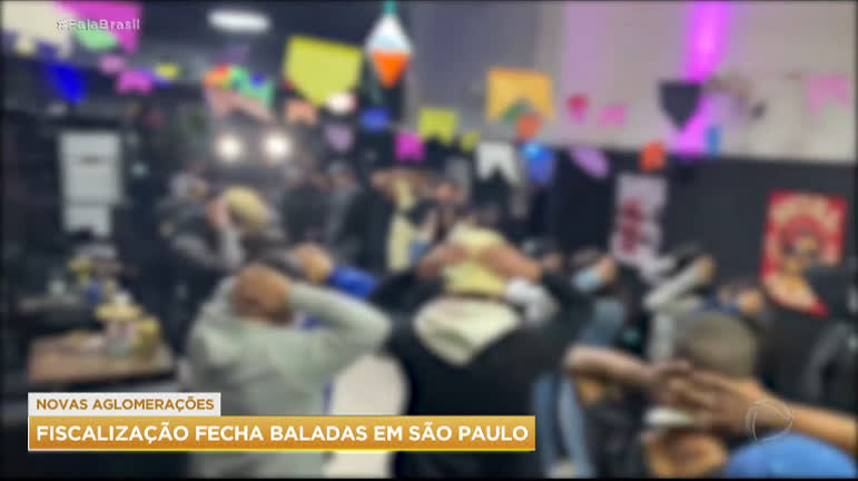 Vídeo: Fiscalização acaba com festas clandestinas em São Paulo