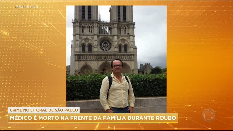 Vídeo: Médico é morto na frente da família durante roubo no Guarujá (SP)