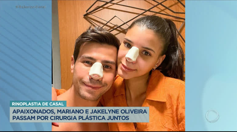 Vídeo: Mariano e Jakelyne Oliveira passam por rinoplastia