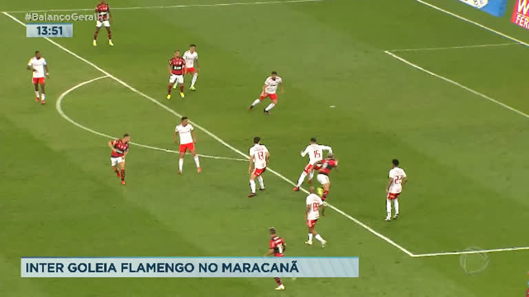 Vídeo: Flamengo leva goleada do Internacional no Maracanã