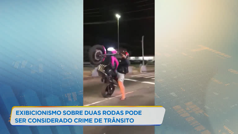 Vídeo: Manobras em motos podem ser consideradas crimes de trânsito