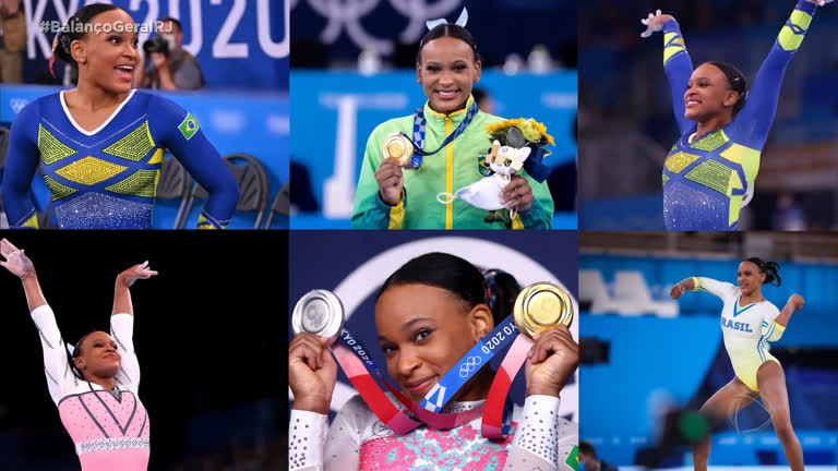 Vídeo: Rebeca Andrade relembra medalhas conquistadas nas Olimpíadas de Tóquio