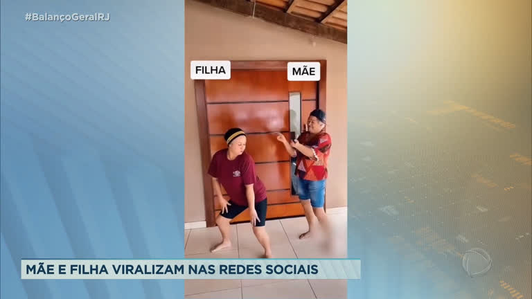 Vídeo: Lívia Mendonça conversa com mãe e filha que viralizaram com danças na internet