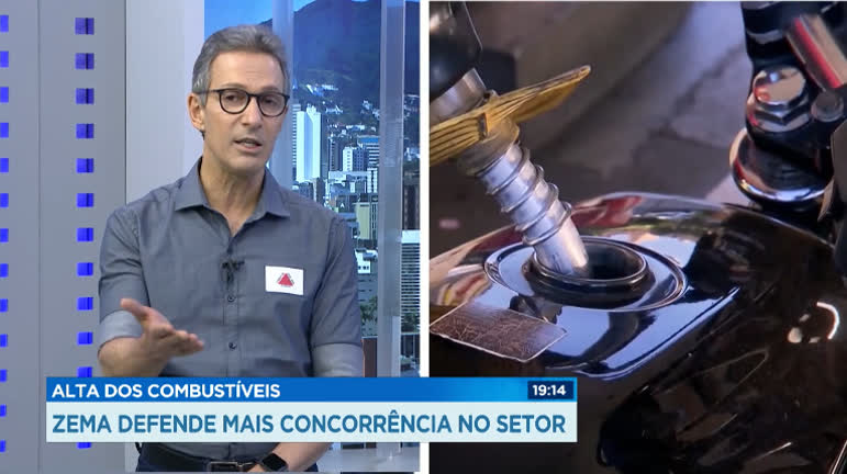 Vídeo: Zema diz que 'falta de concorrência' causa alta no preço da gasolina