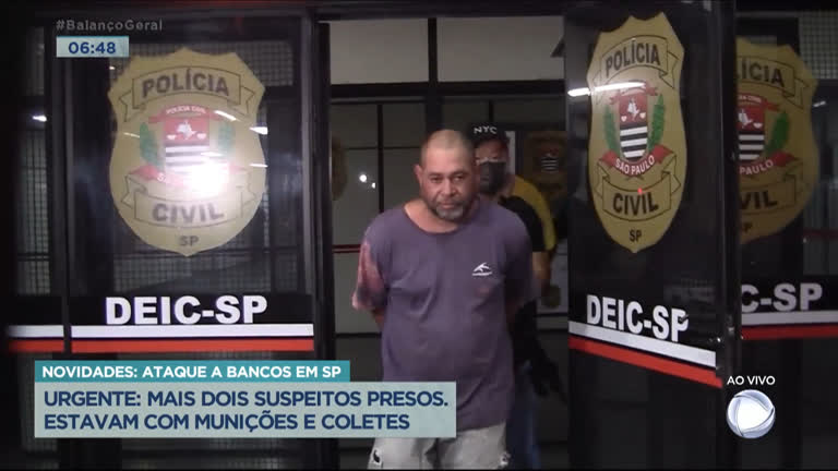 Vídeo: Polícia prende mais dois suspeitos de ataques a agências bancárias de Araçatuba (SP)