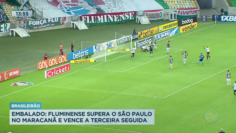 Vídeo: Fluminense vence terceira partida seguida pelo Brasileirão