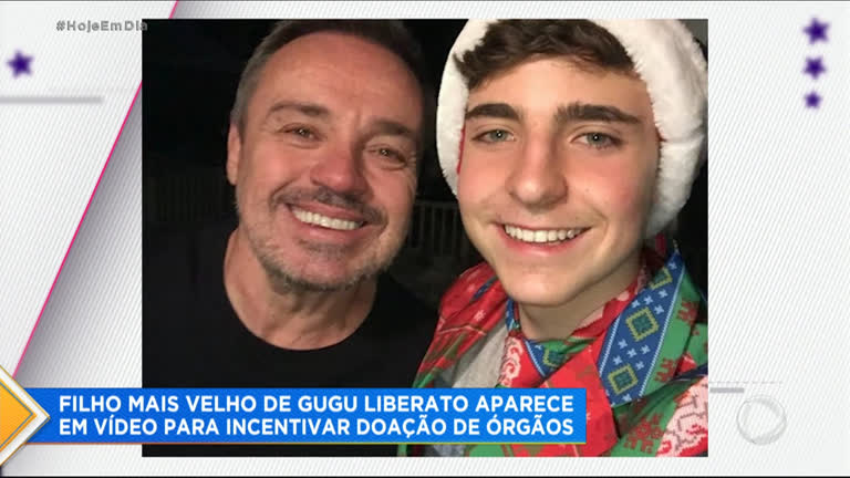 Vídeo: Filho de Gugu Liberato publica vídeo para incentivar a doação de órgãos