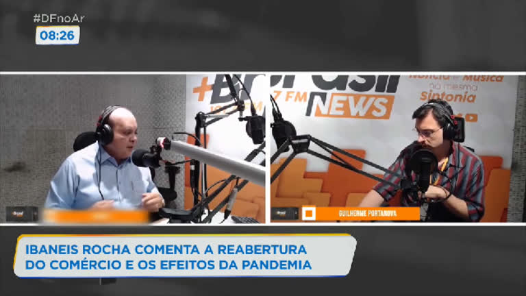 Vídeo: Governador Ibaneis Rocha fala sobre reabertura do comércio no DF e efeitos da pandemia em entrevista