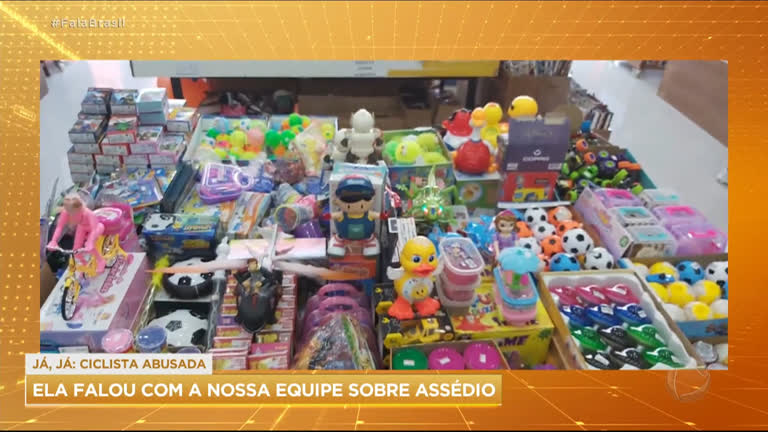 Vídeo: Operação apreende quase três toneladas de brinquedos falsificados em SP