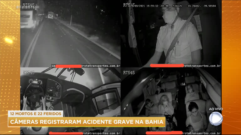 Vídeo: Bahia: imagens mostram detalhes de acidente entre caminhão e ônibus
