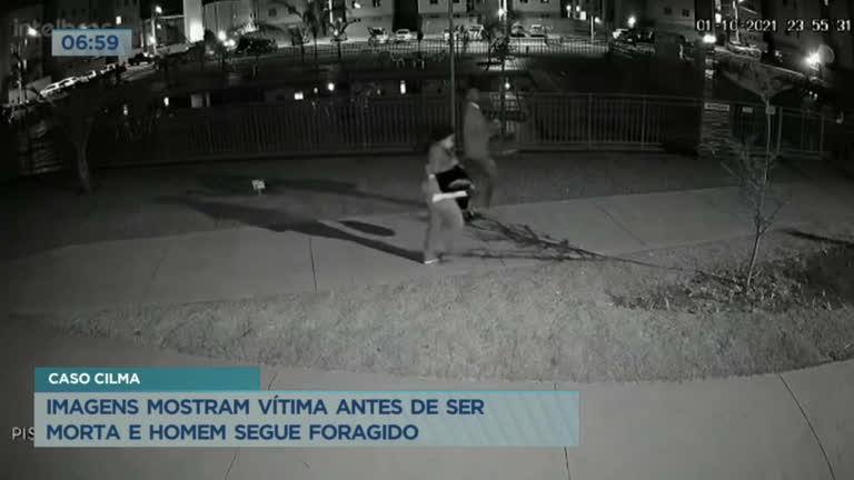 Vídeo: Polícia procura: câmeras de segurança mostram o momento que suspeito de matar ex-namorada deixa a casa da vítima, no DF