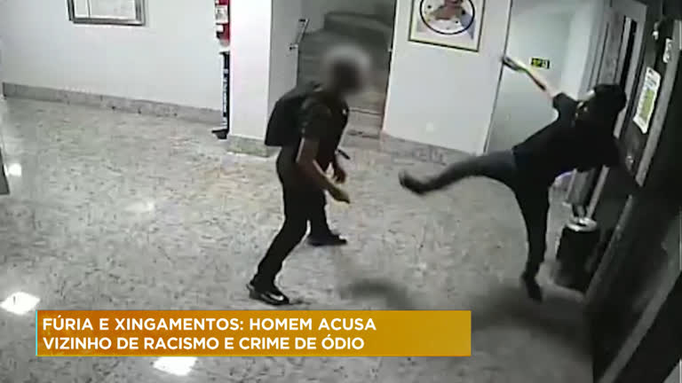 Vídeo: Morador de Belo Horizonte denuncia vizinho por racismo
