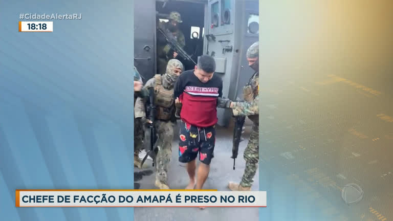 Vídeo: Polícia prende chefe do tráfico do Amapá no Complexo da Maré