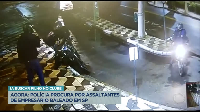 Vídeo: Polícia procura por assaltantes que balearam empresário em frente ao Clube Pinheiros
