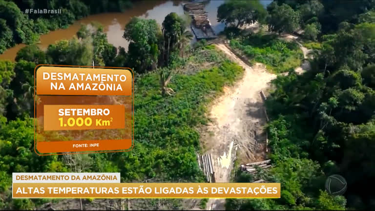 Vídeo: Altas temperaturas estão ligadas às devastações na Amazônia