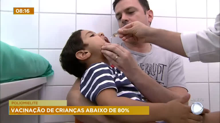 Vídeo: Apenas 78% das crianças do DF foram vacinadas contra poliomelite