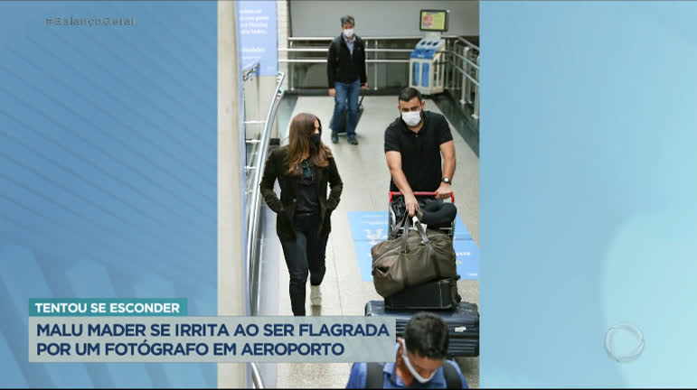 Vídeo: Malu Mader é flagrada em aeroporto de São Paulo