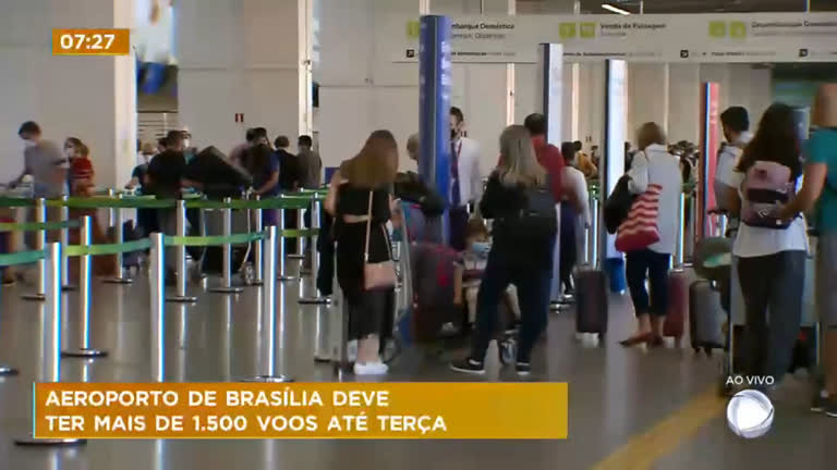 Vídeo: Aeroporto de Brasília deve ter mais de 1.500 voos durante feriado prolongado