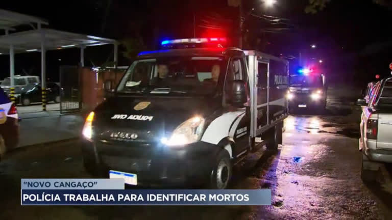 Vídeo: IML trabalha para identificar mortos em operação em Minas