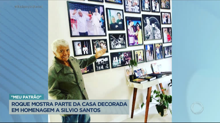 Vídeo: Roque mostra hall de sua casa decorado em homenagem a Silvio Santos