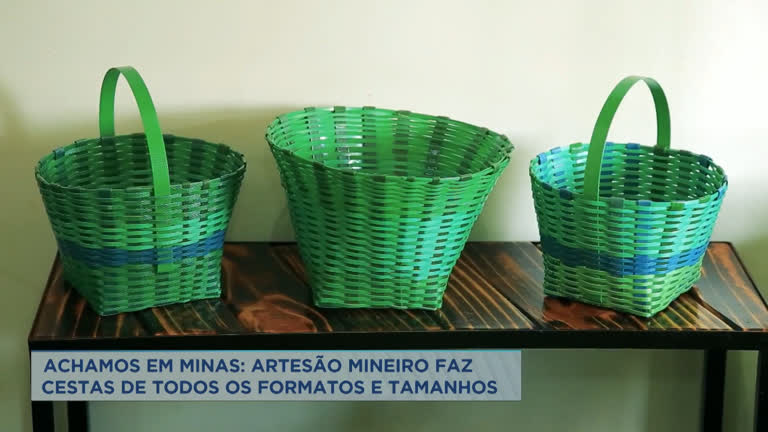 Vídeo: Achamos em Minas: artesão de São Joaquim de Bicas faz cestas especiais
