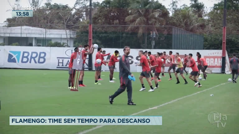 Vídeo: Jogadores do Flamengo enfrentam cansaço por excesso de partidas