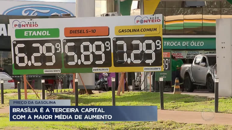 Vídeo: Brasília é a terceira capital com a maior alta no preço da gasolina