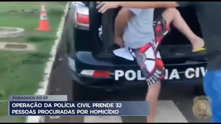 Vídeo: Operação da Polícia Civil do DF prende 32 homicidas