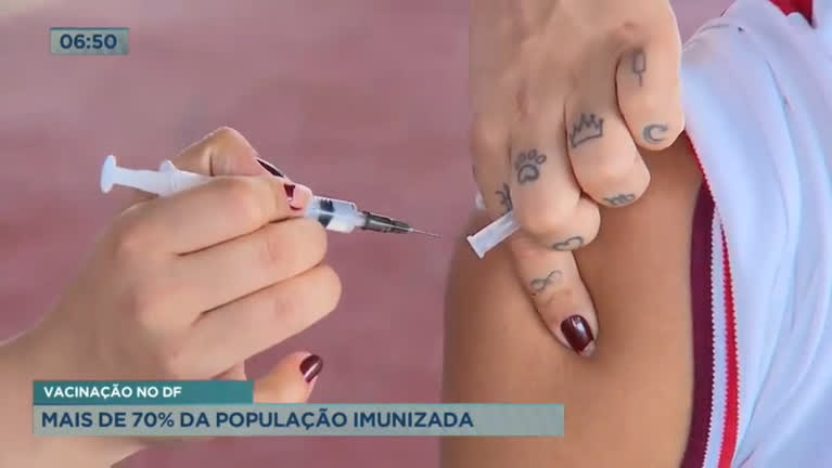 Vídeo: Mais de 70% da população do DF está imunizada contra Covid-19