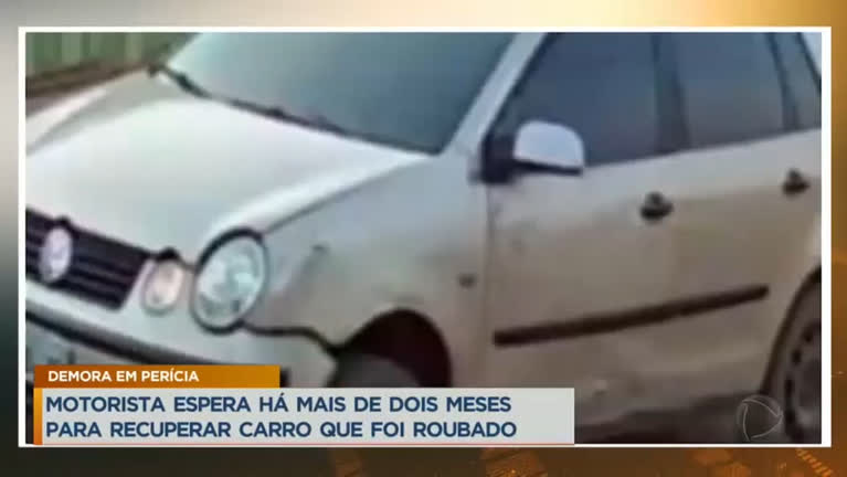 Vídeo: Motorista espera mais de 2 meses para recuperar carro roubado
