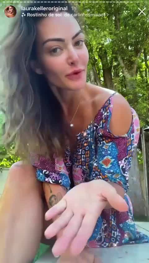 Vídeo: Laura Keller diz que ex, Jorge Souza, conversou com seu atual namorado