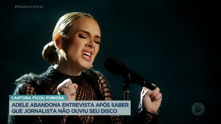 Vídeo: Adele larga entrevista no meio após saber que jornalista não ouviu o seu novo álbum