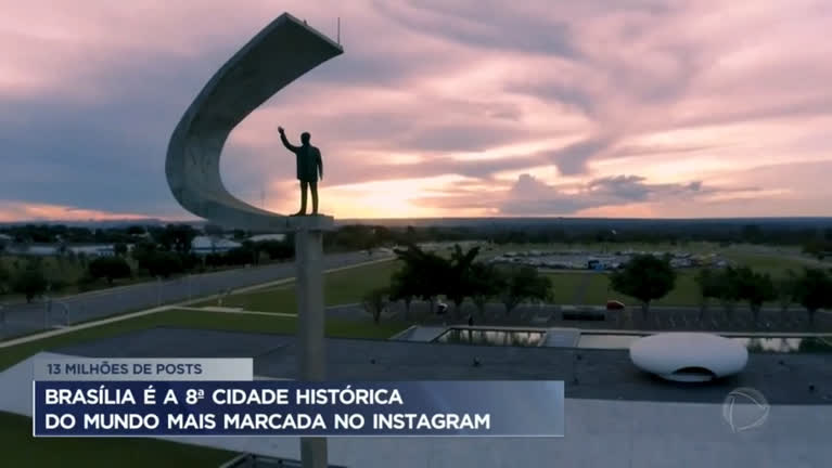 Vídeo: Brasília é 8ª cidade histórica do mundo mais marcada no Instagram