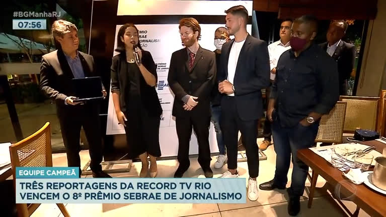 Vídeo: Reportagens da Record TV Rio vencem Prêmio Sebrae de Jornalismo