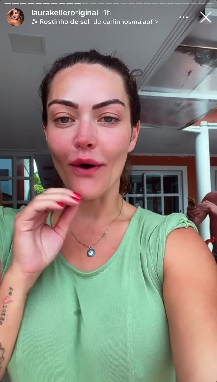 Vídeo: Laura Keller chora ao mostrar encontro de ex com atual: 'Felizes'