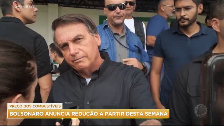 Vídeo: Bolsonaro anuncia redução do preço dos combustíveis a partir desta semana
