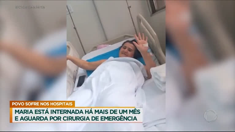 Vídeo: Em hospital da Zona Leste de SP, mulher aguarda cirurgia de emergência há mais de um mês