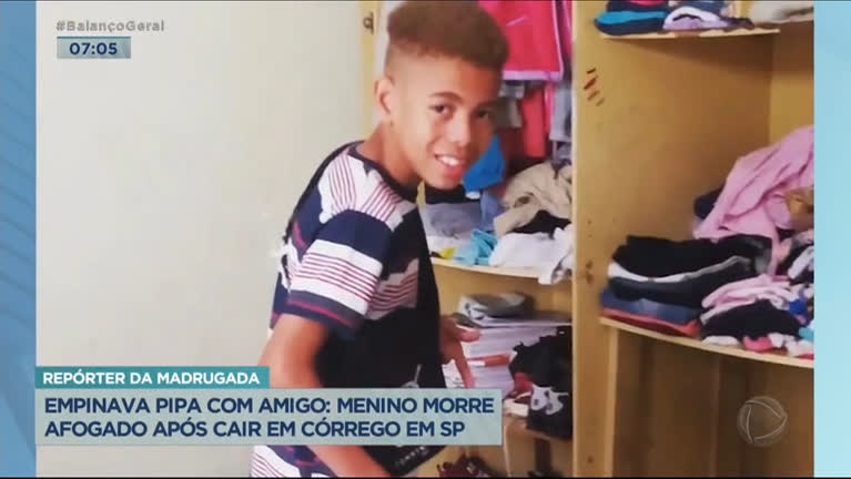 Vídeo: Menino morre afogado após cair em córrego em Guarulhos