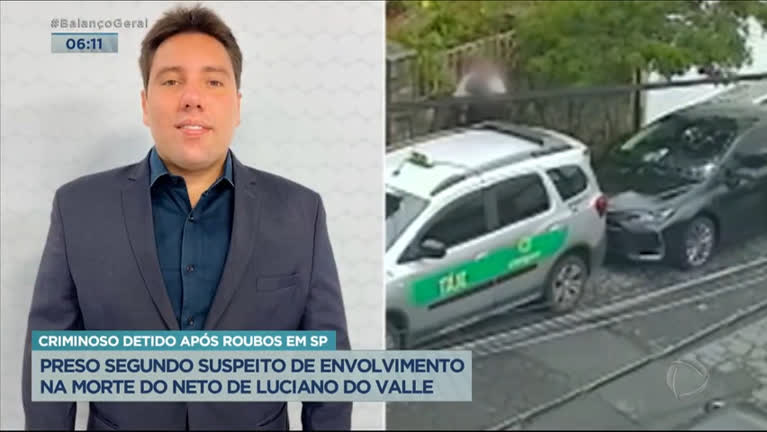 Vídeo: Preso suspeito de envolvimento na morte do neto de Luciano do Valle