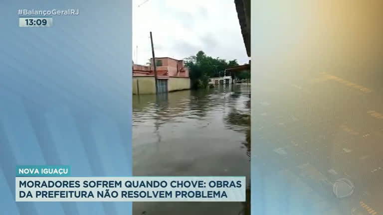 Moradores de Nova Iguaçu sofrem com enchentes e demandam obras ...