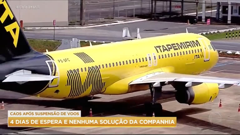 Vídeo: Passageiros da Itapemirim ainda enfrentam caos após suspensão de voos