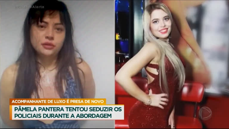 'Pâmela Pantera' de luxo é presa após pilotar moto embriagada - RecordTV - R7 Cidade Alerta