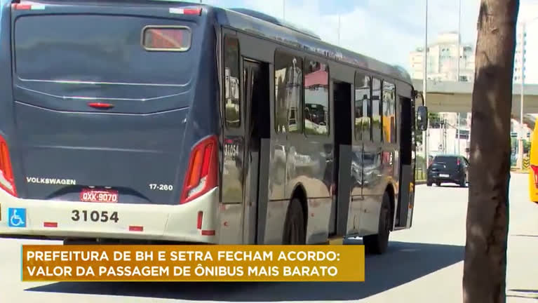 Vídeo: Passagem de ônibus em BH vai ficar R$ 0,20 mais barata