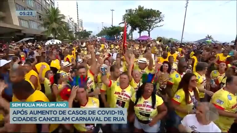Vídeo: Cidades cancelam Carnaval de rua após aumento de casos de covid-19