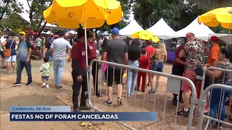 Vídeo: Carnaval de rua e festas no DF são cancelados