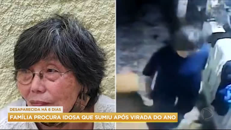 Vídeo: Família procura por idosa que desapareceu após virada do ano