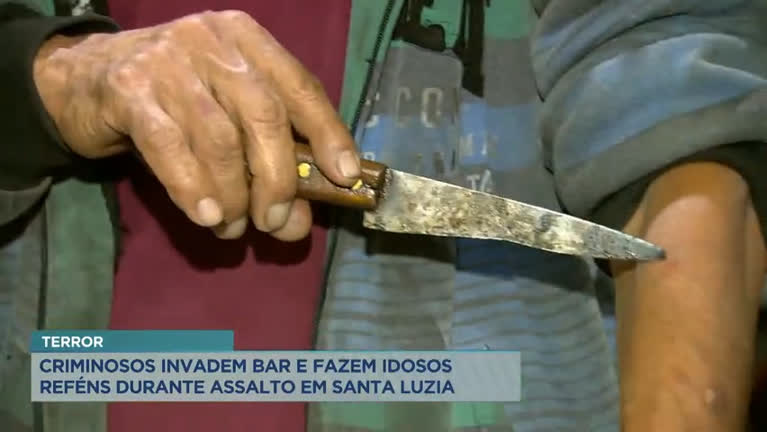 Vídeo: Criminosos invadem bar e fazem idosos reféns em Santa Luzia (MG)