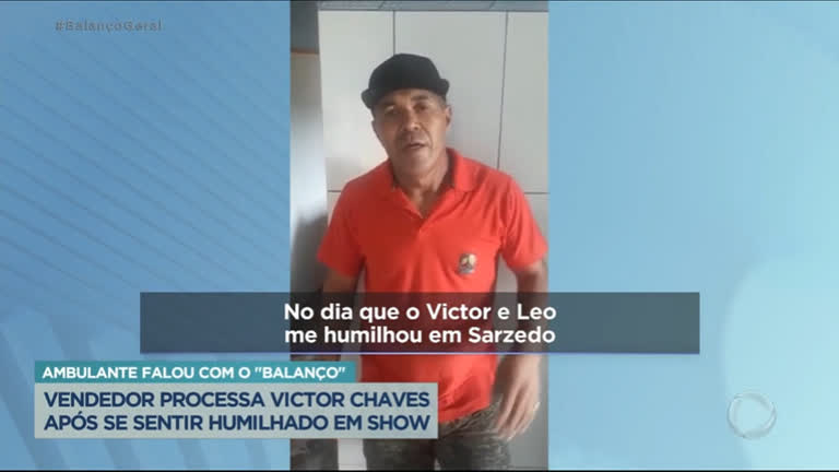 Vídeo: Vendedor ambulante processa Victor Chaves após se sentir humilhado em show em MG