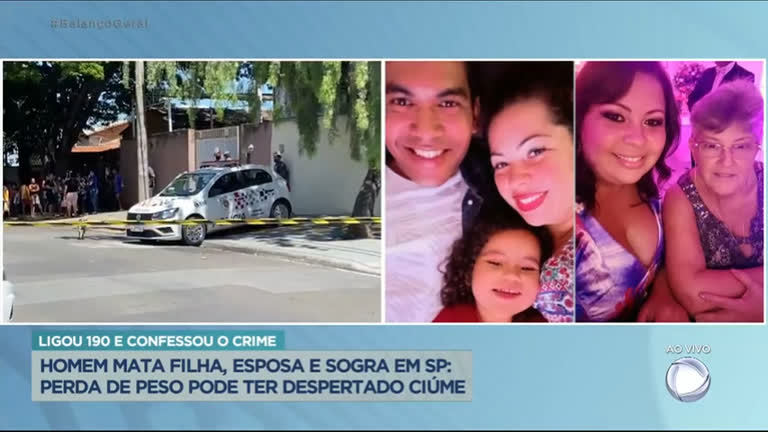Vídeo: Perda de peso teria despertado ciúme de homem que matou a família em Campinas